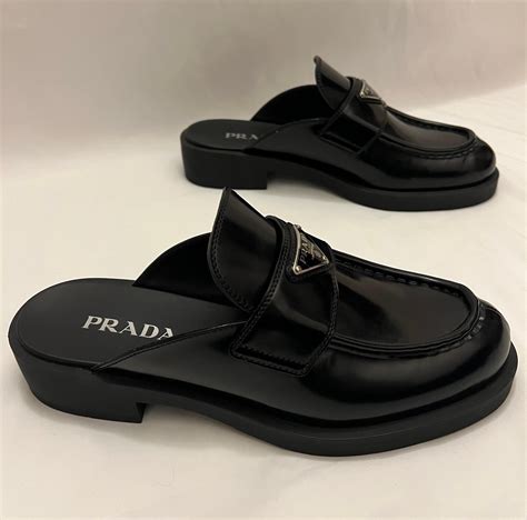 prada mules flat|prada mules for sale.